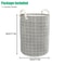 Large Foldable Storage Laundry Hamper Durable Cotton Linen Organizer With Waterproof Lining 4