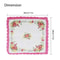 Vintage Floral Cotton Handkerchiefs Soft Pocket Square For Women 3