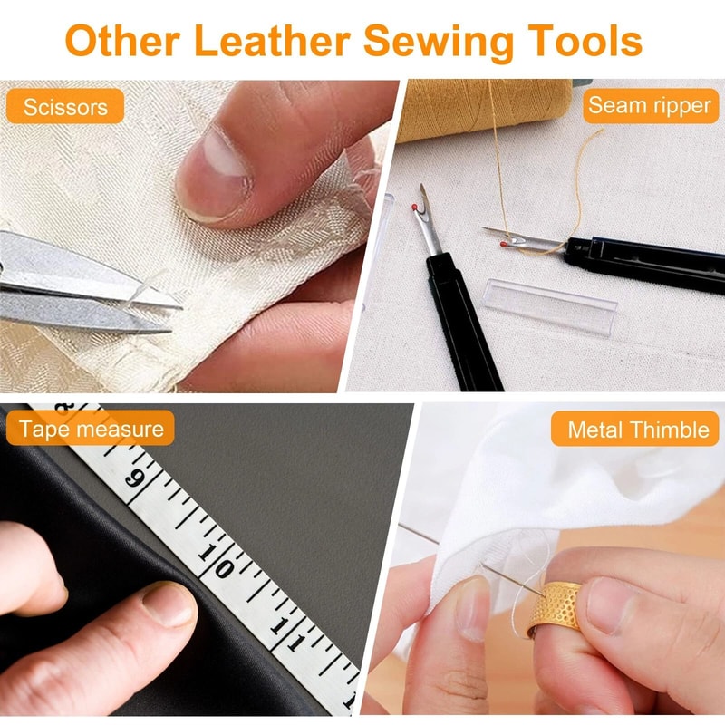 Leather Sewing Kit Complete Leather Stitching Needles Awl Tools For DIY Craft Sewing And Leather W 2