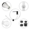 Stainless Steel Soap Dispenser Kit Kitchen Liquid Pump And Tube For Easy Refills 2