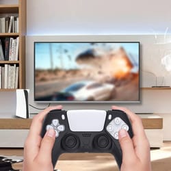 silicone case for ps5 controller protective skin & thumb grips kit