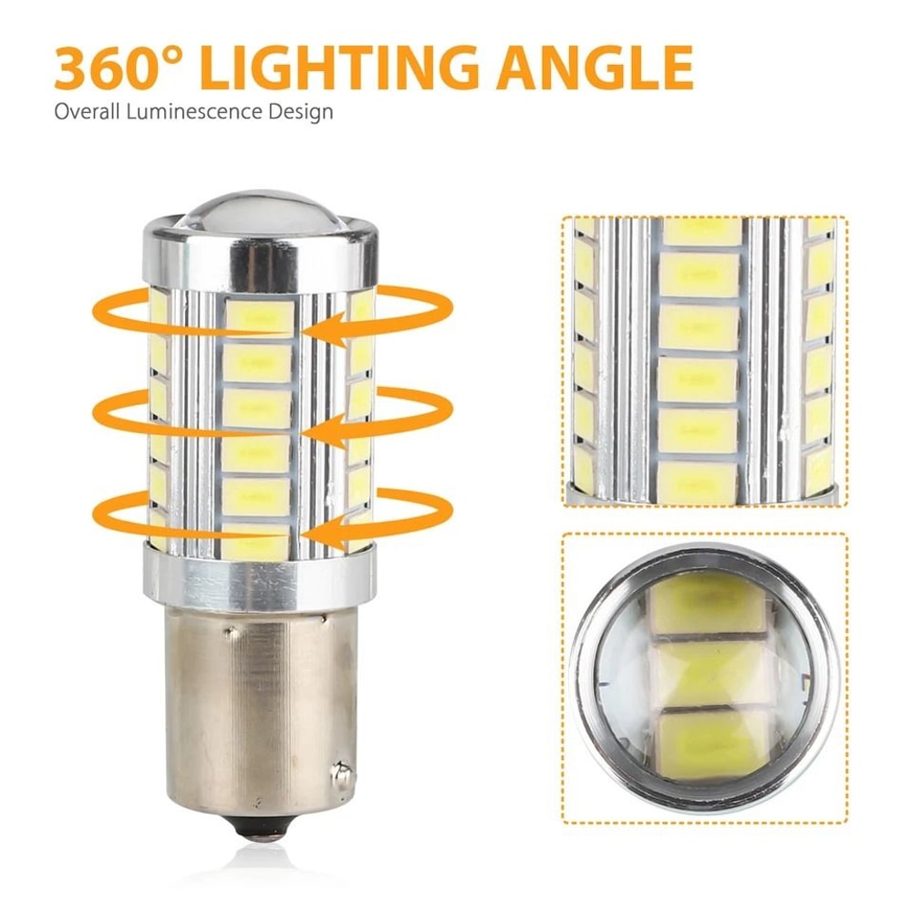 LED Tail Light Bulbs Super Bright Brake Backup And Turn Signal Lighting 2