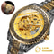 Luxury Men Skeleton Watch Stainless Steel Automatic Mechanical Carved Wristwatch 3