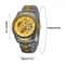 Luxury Men Skeleton Watch Stainless Steel Automatic Mechanical Carved Wristwatch 4
