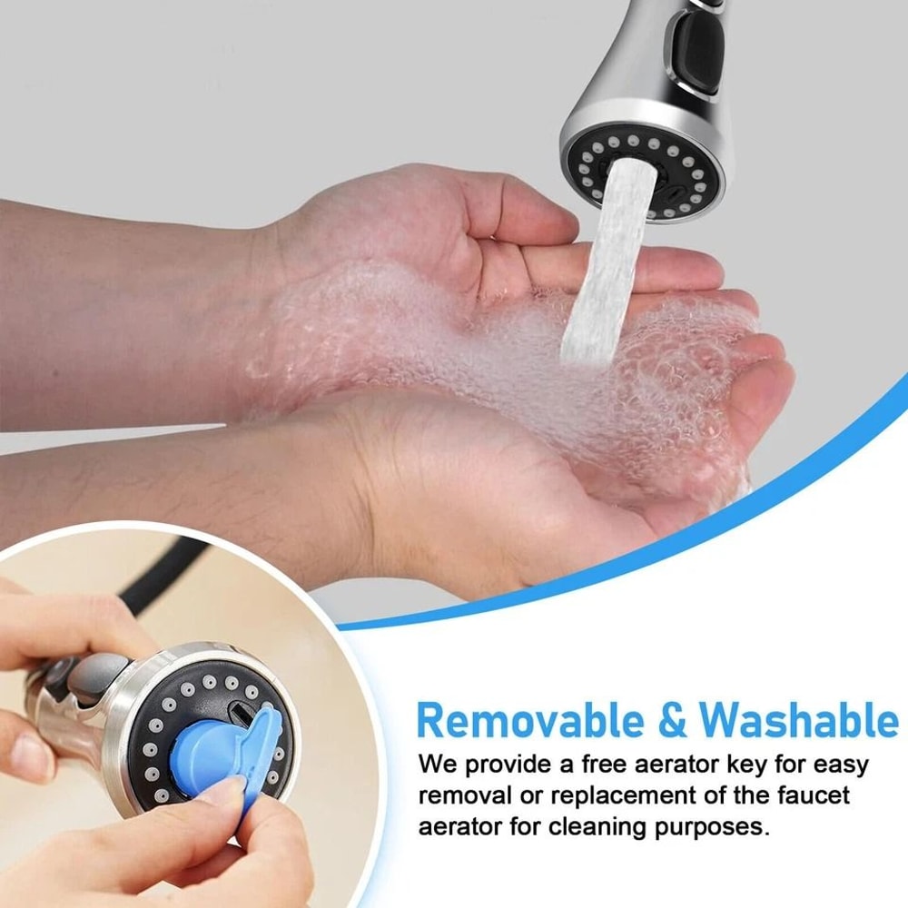 Pull Down Faucet Spray Head Replacement For Kitchen Faucet Part 3