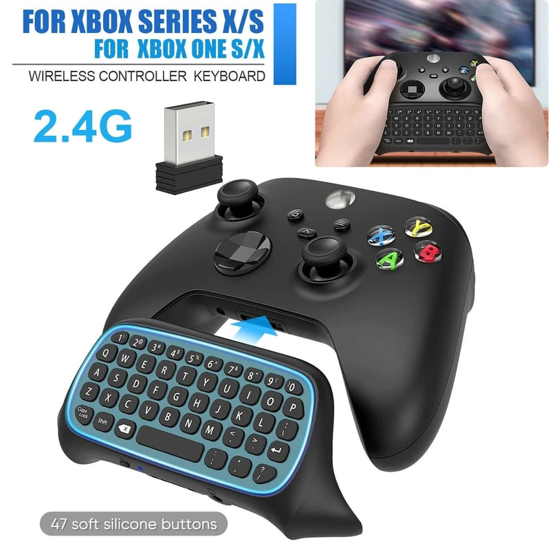 Wireless Game Controller Keyboard Chatpad 3