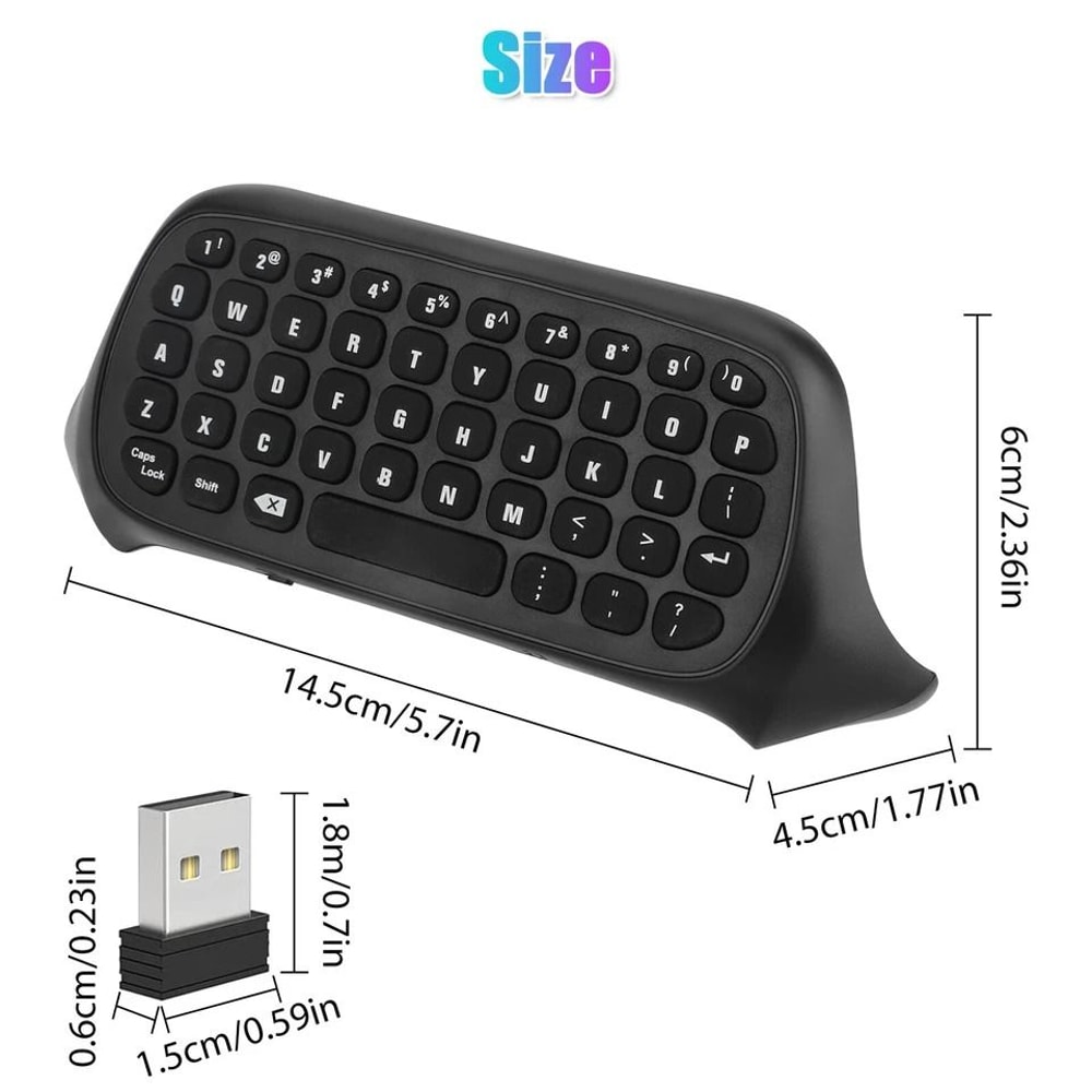Wireless Game Controller Keyboard Chatpad 1