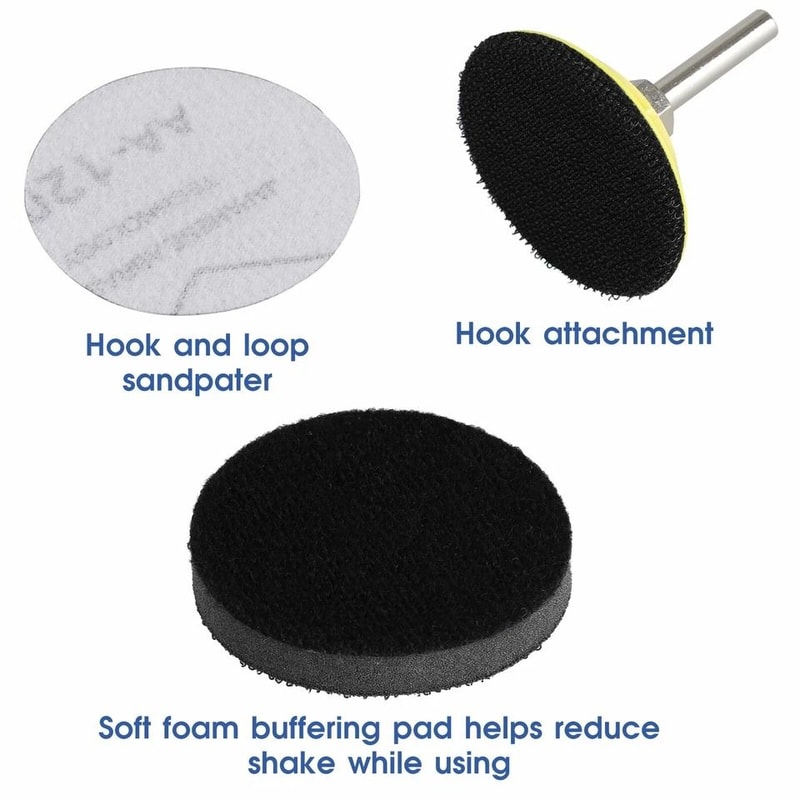 Sanding Discs Sander Pads With Backer Pad Drill Adapter Hook And Loop 5
