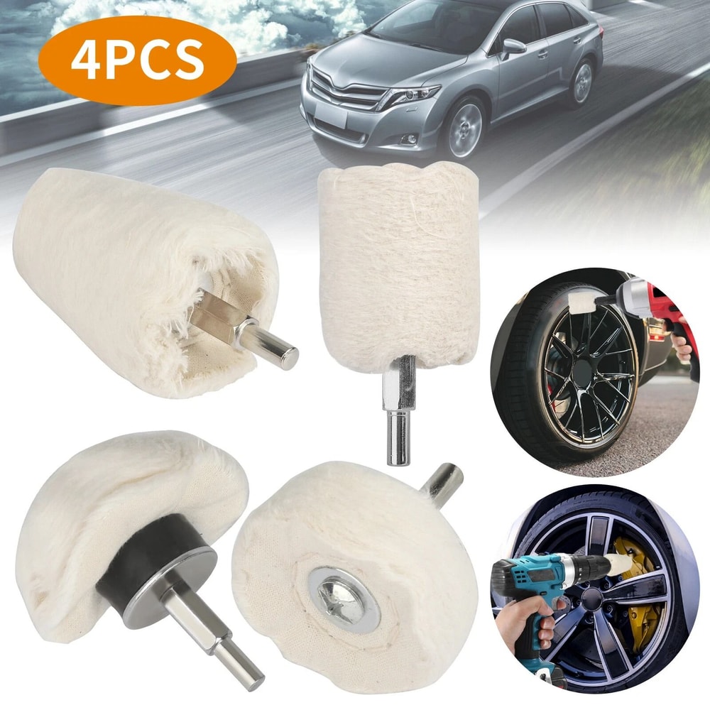 Cotton Pad Polishing Buffing Wheel Kit For Drills Ideal For Car Motorcycle Metal Jewelry Polishing 7