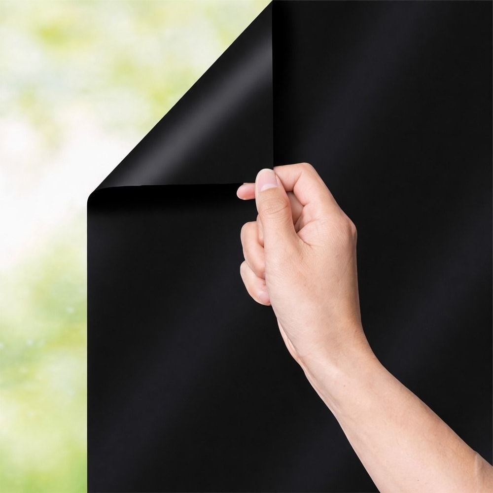 Static Cling Blackout Window Film UV Blocking Heat Insulation For Privacy 0