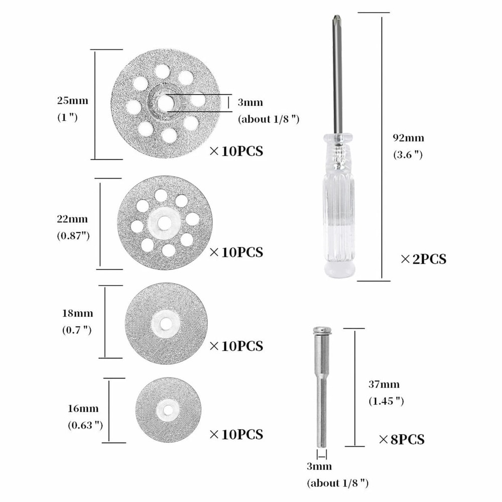 Cutting Wheel Set For Dremel Rotary Tool Premium Metal Glass And Ceramic Cutter Discs 4