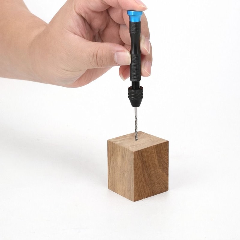 Precision Pin Vise Tools Set Mini Micro Hand Twist Drill Bits 0