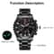 Waterproof Men Stainless Steel Watch With Luminous Display Luxury Design 2