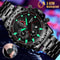 Waterproof Men Stainless Steel Watch With Luminous Display Luxury Design 3