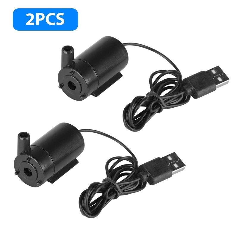 Mini Submersible Water Pump For Garden Home Quiet USB Powered Fountain Tool 8