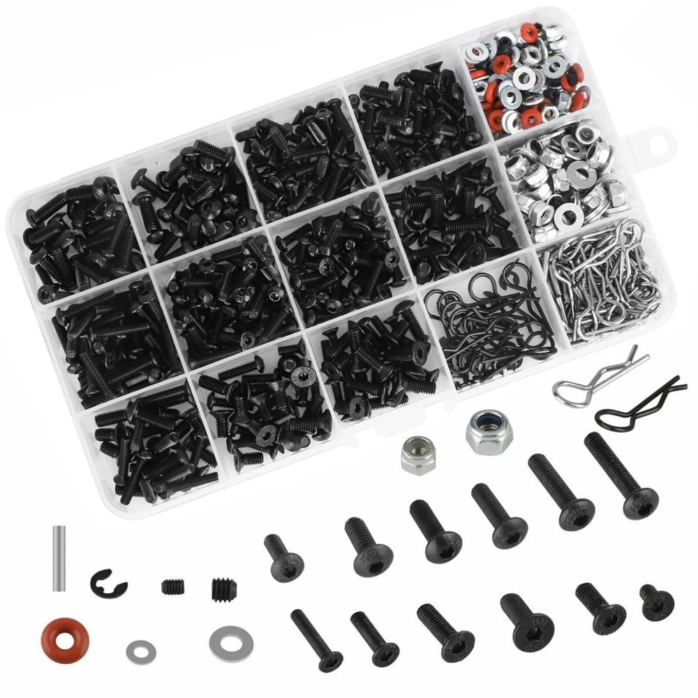 RC Screws Kit Universal Hardware Fasteners For RC Vehicles 1