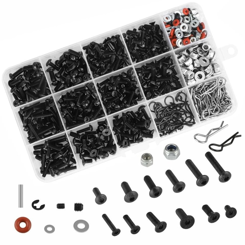 RC Screws Kit Universal Hardware Fasteners For RC Vehicles 1