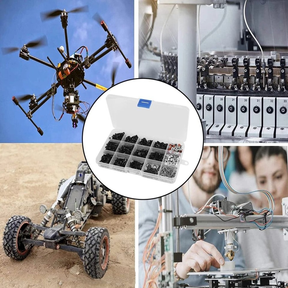 RC Screws Kit Universal Hardware Fasteners For RC Vehicles 2
