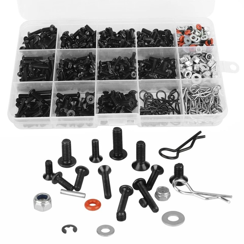 RC Screws Kit Universal Hardware Fasteners For RC Vehicles 4