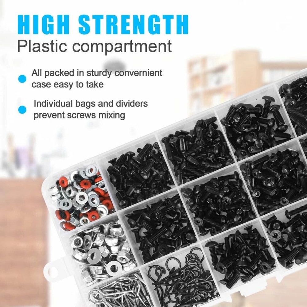 RC Screws Kit Universal Hardware Fasteners For RC Vehicles 5