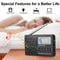 Portable Radio Receiver With Digital LCD Screen And Stereo Speaker Alarm 9