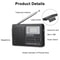 Portable Radio Receiver With Digital LCD Screen And Stereo Speaker Alarm 5