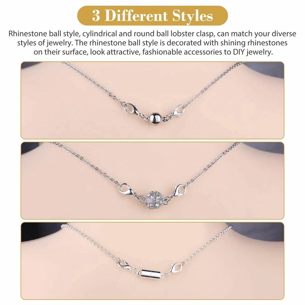 Magnetic Lobster Clasp Jewelry Fastener For DIY Projects Strong Convenient Snap Converter 6