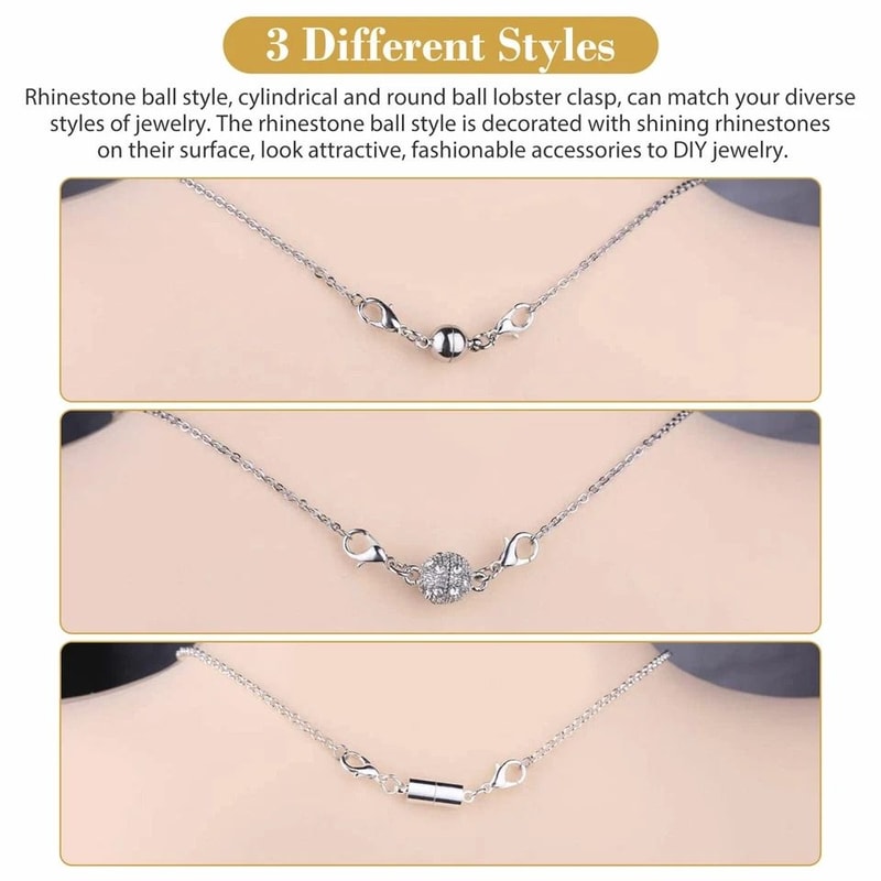Magnetic Lobster Clasp Jewelry Fastener For DIY Projects Strong Convenient Snap Converter 6