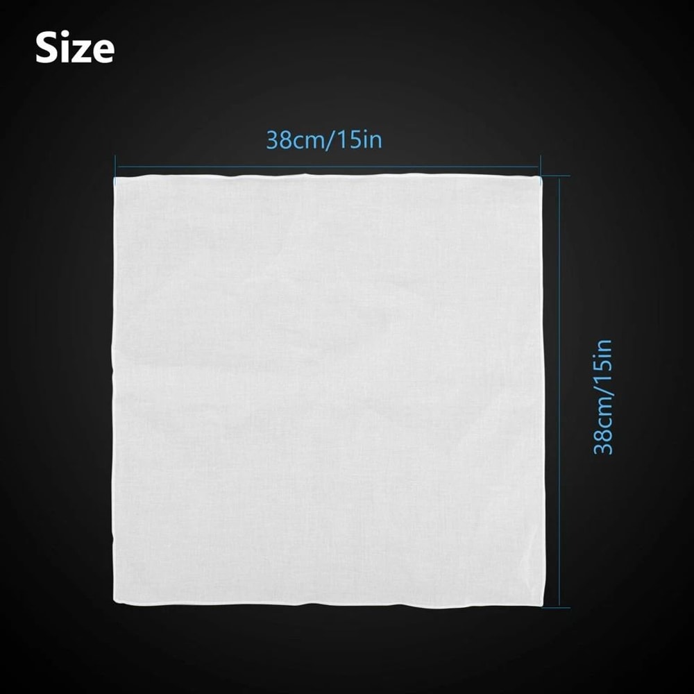 Cotton Men Handkerchief Set Vintage Pocket Square Hankie 2