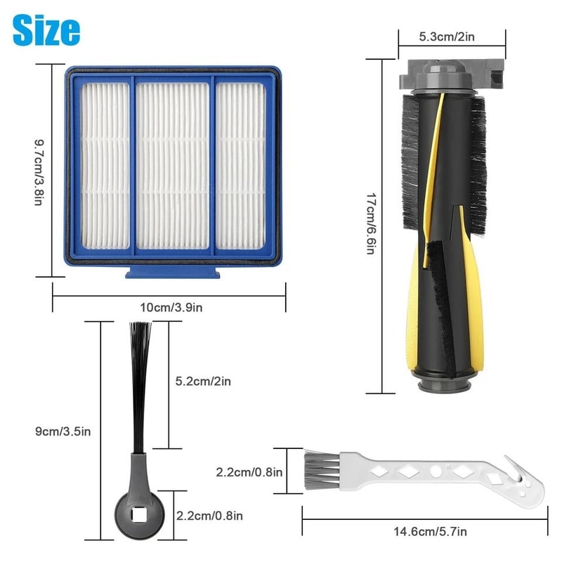 Robot Vacuum Cleaner Replacement Parts Kit 4