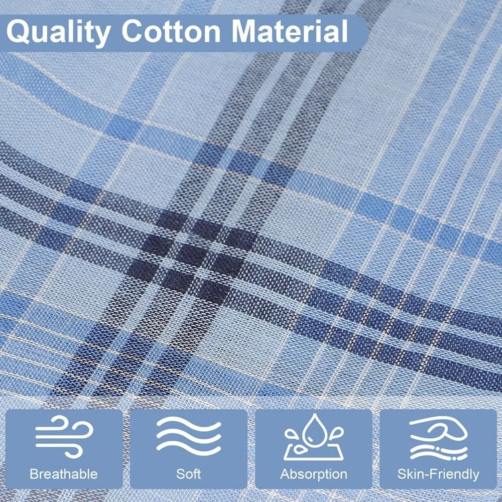 Polyester Cotton Men Handkerchiefs Classic Pocket Squares For Stylish Gentlemen 3