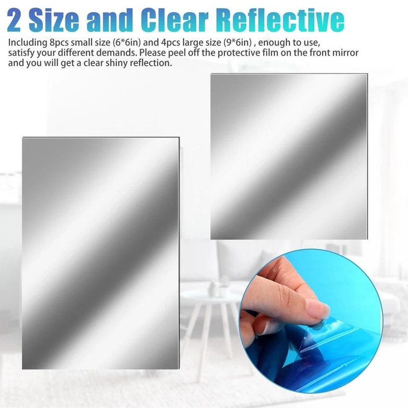 Self Adhesive Mirror Film For Home And Kitchen Decor 4
