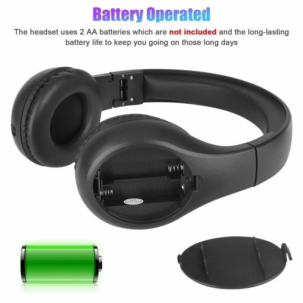 Foldable Radio Headphones With Stereo Bass And Noise Reduction 7
