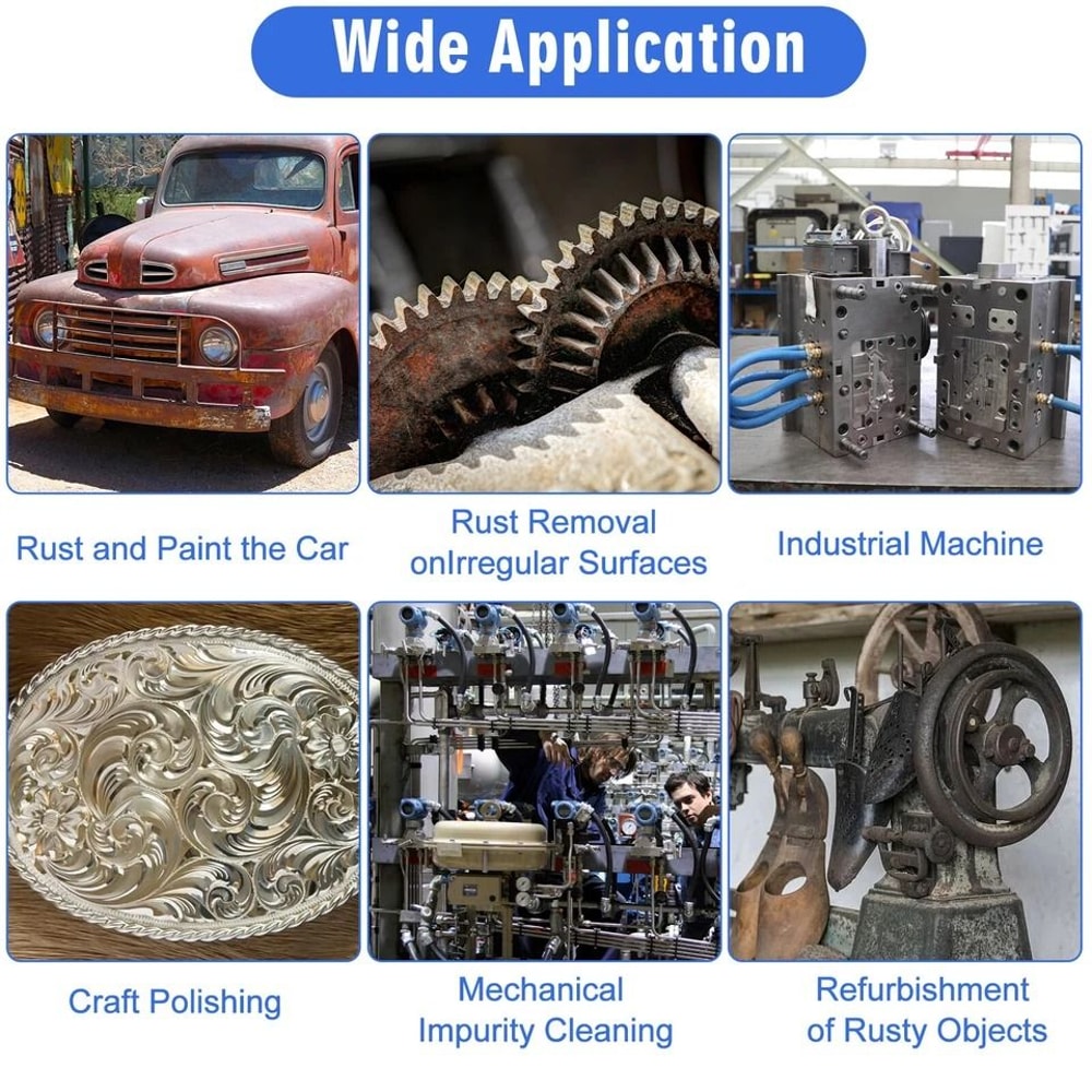 Portable Air Sandblasting Gun Hand Held Sand Blaster For Paint Rust Removal And More 2