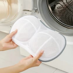 bra laundry bag for washing delicates with zipper closure
