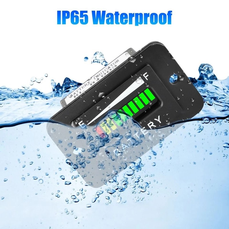 Battery Indicator Meter Gauge For Golf Cart Boat ATV And More 3