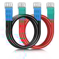marine battery cables with tinned copper lugs for boats & vehicles