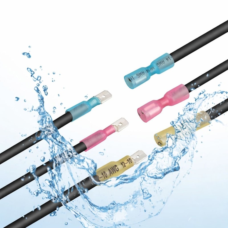 Premium Heat Shrink Male Female Spade Wire Connectors Waterproof Durable 0