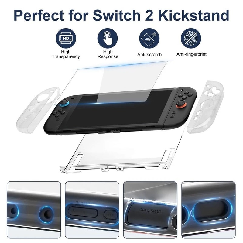 Switch Travel Carry Case With Protective Cover Screen Protector 4