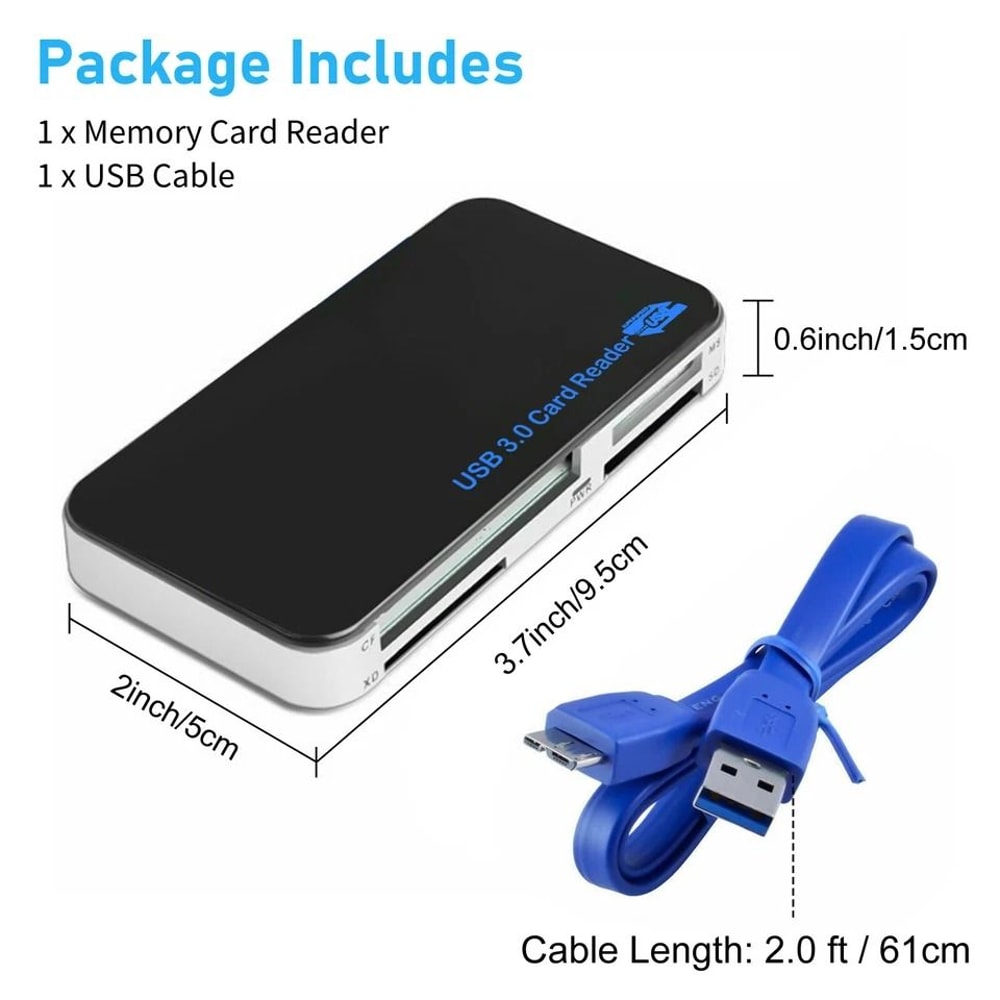 USB Multi Card Reader High Speed Data Transfer 6