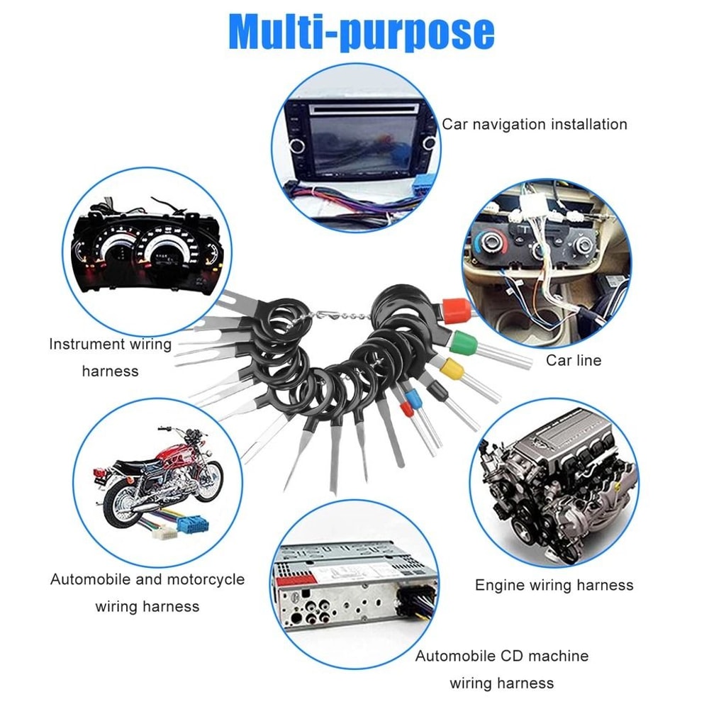 Car Terminal Removal Tool Kit Connector Extractor Puller Pin Release Tools For Vehicle Wiring 0
