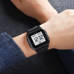 fashion men waterproof sports watch with led display, multifunction digital wristwatch