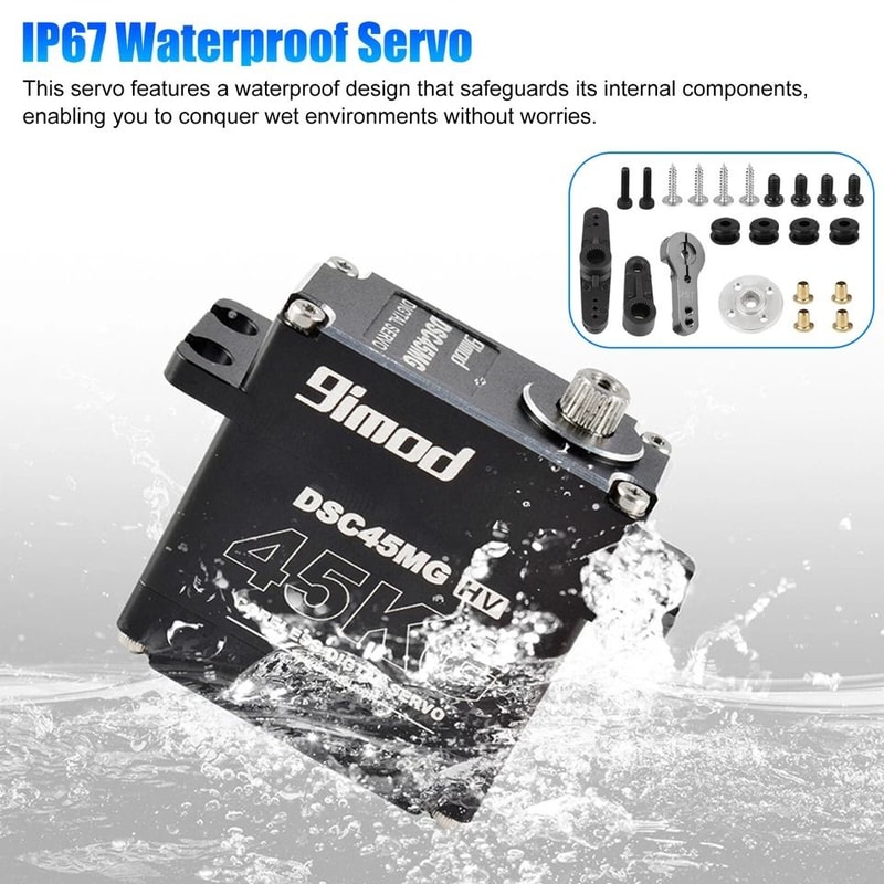 Waterproof Metal Gear Servo For RC Cars High Torque Speed 6
