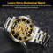 Men Luxury Waterproof Stainless Steel Automatic Mechanical Wristwatch 6