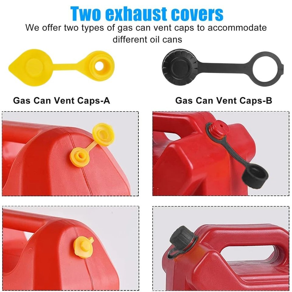 Gas Can Spout Kit Nozzle Vent Replacement Flexible Durable 6
