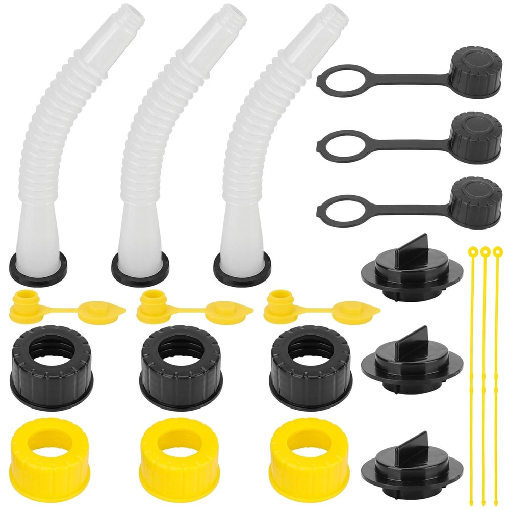 Gas Can Spout Kit Nozzle Vent Replacement Flexible Durable 9