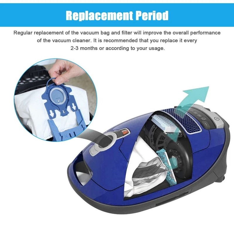 Replacement Vacuum Cleaner Bags Filters For Airclean Efficiency 4