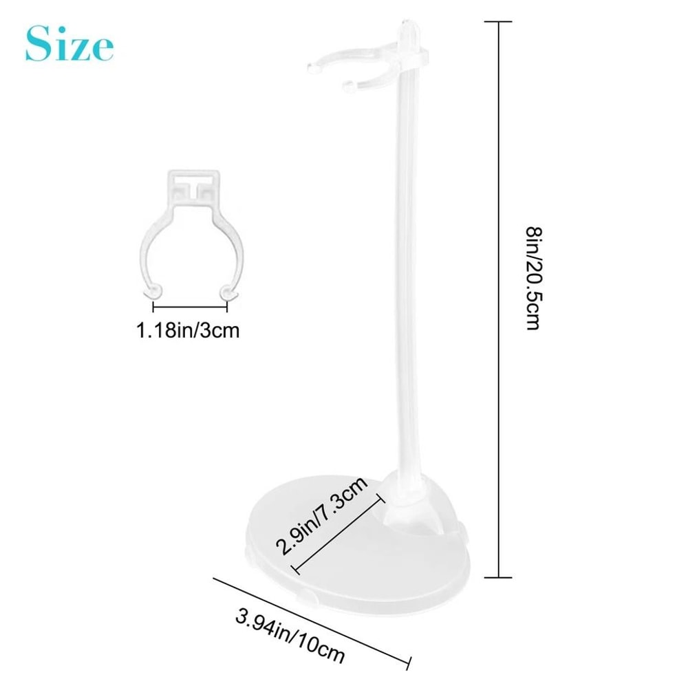 Transparent Doll Display Holders For Dolls Adjustable Model Support Stands 3
