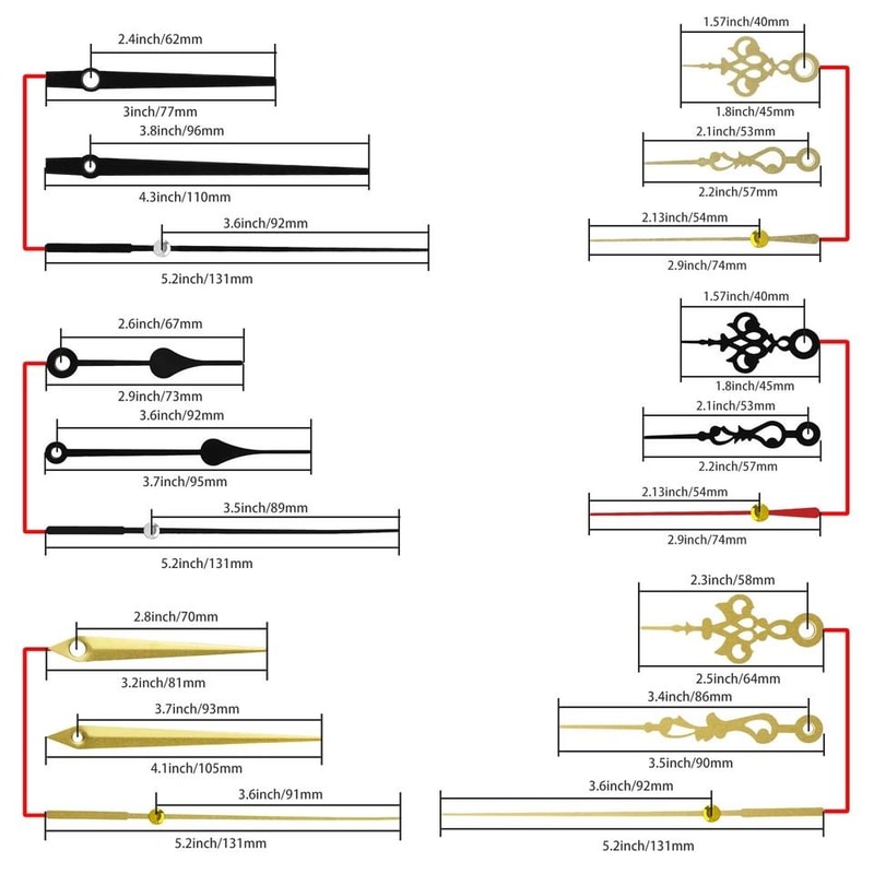 Wall Clock Movement Mechanism DIY Replacement Hands Repair Tool Kit For Clock Restoration Customiz 3