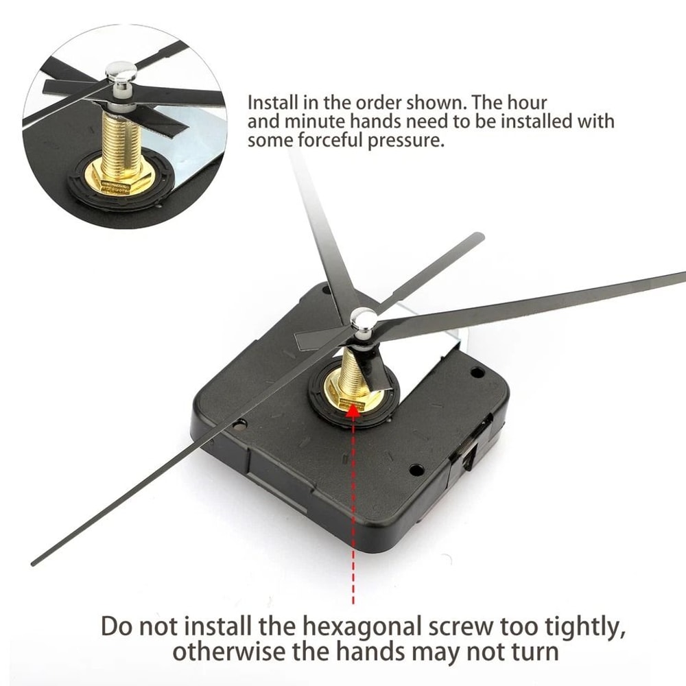 Wall Clock Movement Mechanism DIY Replacement Hands Repair Tool Kit For Clock Restoration Customiz 2